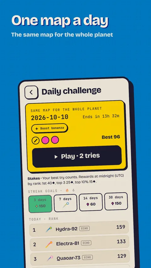 KOMET: daily challenge